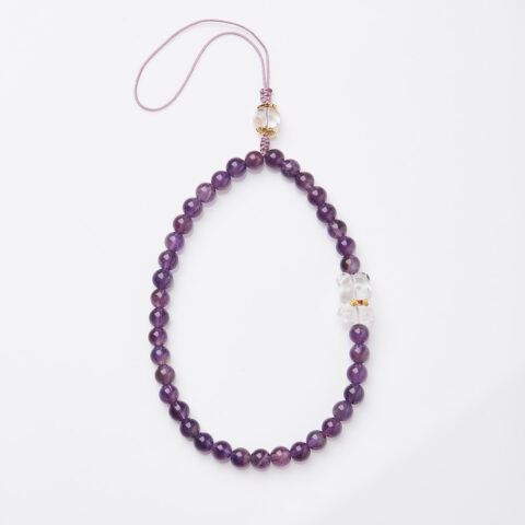 Luck Karma Amethyst Beaded Cell Phone Wrist Strap Collection
